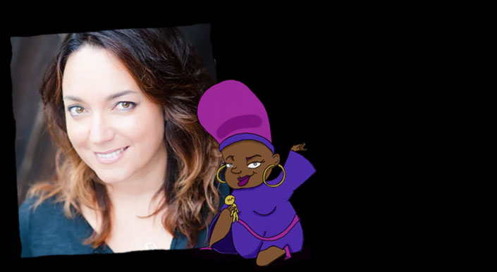 Melissa Thom is the voice actor of the Voodoo Woman in english
